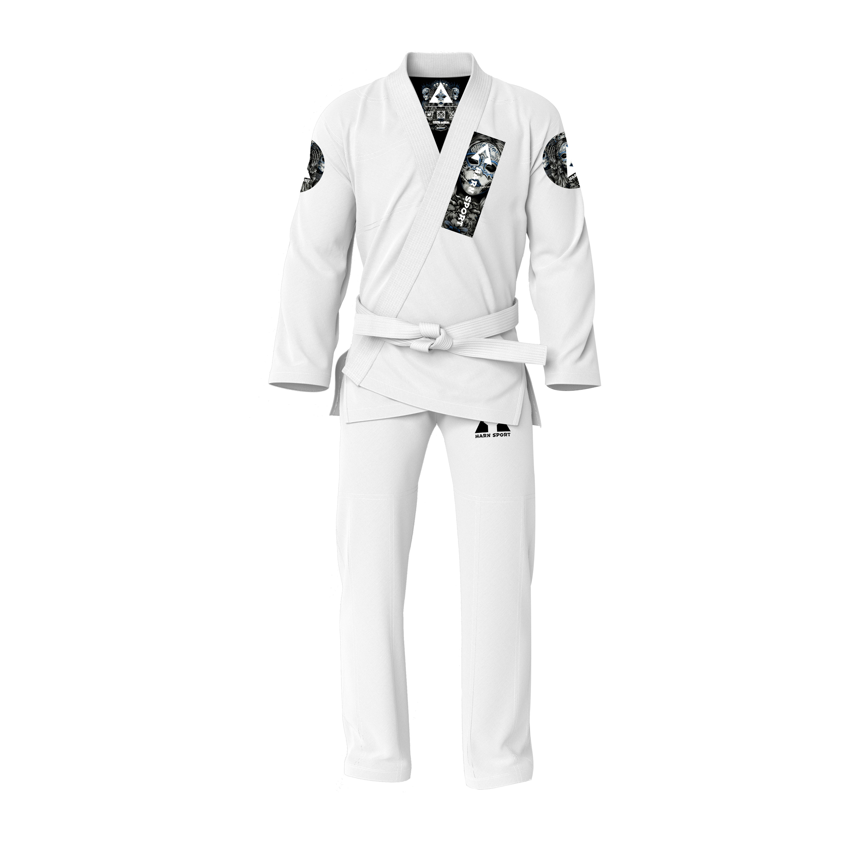 Écusson brodé OEM JKA Shotokan Karate Club avec sequins et fils métalliques, badges d'arbitre, vente en gros, à coudre