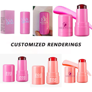 Stick de teint pour les lèvres, les yeux et les joues 3 en 1 personnalisé, blush en gelée, emballage, blush crème biologique végétalien, blush végétalien, maquillage, blush en marque privée - Product Image 2