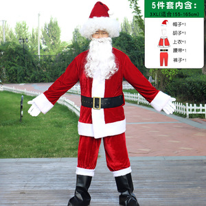 <span class=keywords><strong>Abbigliamento</strong></span> e Costumi <span class=keywords><strong>da</strong></span> Babbo Natale, Costumi Natalizi per Adulti in Stile Europeo e Americano - Product Image 4