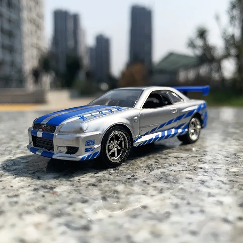 Model mobil 1:64 model mobil diecast mainan kotak tunggal