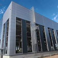 Construction de bâtiment à structure en acier à faible coût pour élevage de volailles, poulailler avec système de ventilation complet