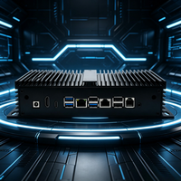 PC Mini Industri Tanpa Kipas Inter Core I3 I5 N95 Otomatisasi Pabrik Sistem Komputasi Tepi Sistem POS Digital Signage