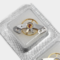 Ressort de balancier bleu pour mouvement de montre 4130 avec pont, pièces de rechange pour ensemble de roue de balancier de mouvement