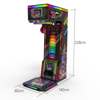 Machine de jeu d'arcade commerciale à monnayeur, testeur de force de boxe et machine de frappe, pour centre commercial et centre de divertissement