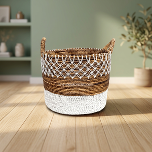 Juego de Cestas de Almacenamiento Tejidas a Mano con Cuerda de Plátano Natural, Forma Moderna, Ecológicas, Color Personalizado, Uso Doméstico Multifuncional - Product Image 2