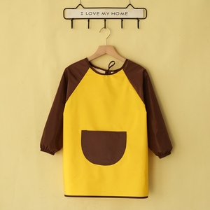 Giá tốt nhất sơn trẻ em Tạp dề thoáng khí trẻ em dài Tạp dề tùy chỉnh trẻ em nhà bếp tạp dề - Product Image 5