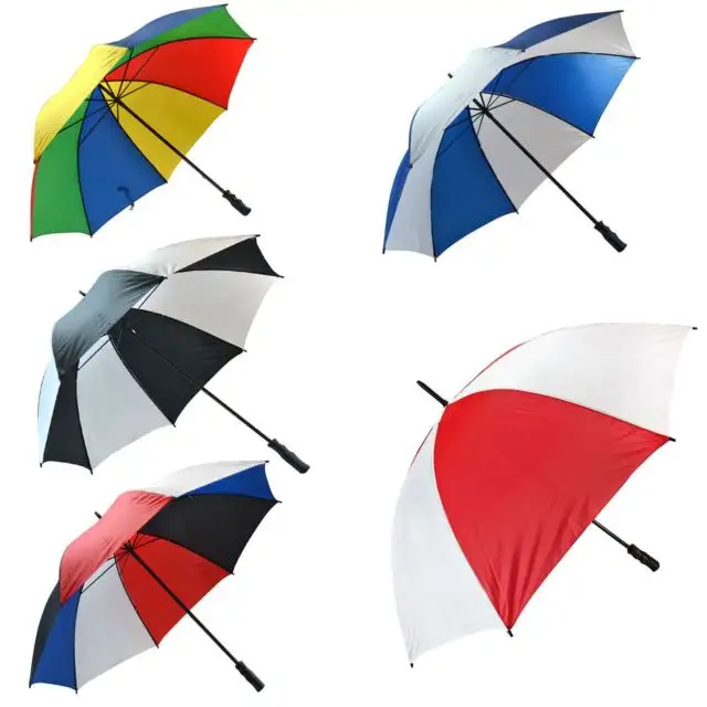 Factory Wholesale Personality Sublimation Golf Umbrella With Custom Logo Prints Promotional Umbrella