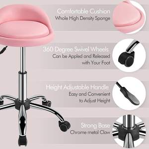 नई शैली बाल स्टाइल सौंदर्य सैलून कुंडा दौर सीट मल सैलून पु चमड़े उच्च बार दस्त नाई कुर्सियों धातु कुर्सियों - Product Image 2