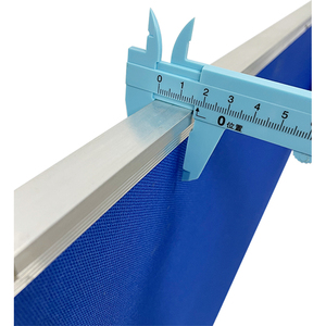 <span class=keywords><strong>Tableau</strong></span> blanc <span class=keywords><strong>mural</strong></span> en tissu bleu avec cadre en aluminium pour le bureau à domicile et l'école - Product Image 4