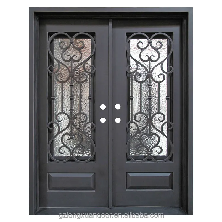 used wrought iron fence double door storm door villa gates hinges on main entrance grill iron safety door single design