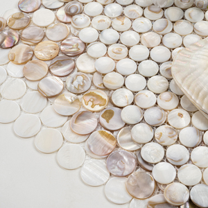 Phật sơn cao cấp sang trọng vỏ Gạch Mosaic trộn thiên nhiên Vòng biển vỏ Gạch Mosaic tường backsplash gạch - Product Image 3