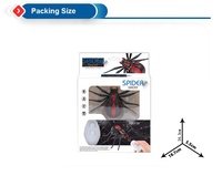 Jouet animal à succès pour les autres enfants, araignée RC miniature en plastique d'horreur avec télécommande radio, insecte électrique interactif