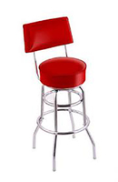 Heavy Duty Moderne Rétro En Métal Haut Rond Pivotant Comptoir Tabouret De Bar Style Commercial Chrome Pivotant Tabouret De Bar Dossier