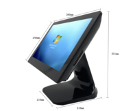 RUINAI RN-C156 Caja Registradora Táctil POS Todo en Uno con Pantalla de 15.6 Pulgadas, Wi-Fi 6, Sistema Operativo Windows