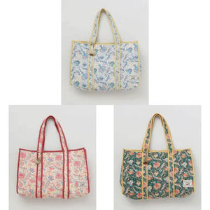 Bolso de mano acolchado de algodón estilo bohemio retro indio, ecológico, con cierre de cremallera personalizado, estampado, para otoño - Product Image 1