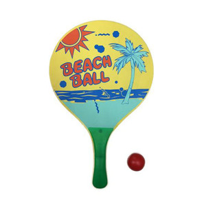 2025 Đồ Chơi Bãi Biển Tùy Chỉnh Màu Gỗ + Caster Raquete Bãi Biển Vợt Tennis Chơi Trò Chơi Mái Chèo Bóng - Product Image 6