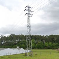 Torre de Acero Angular Autoportante de 25 m para Equipos de Distribución de Energía, Infraestructura de Líneas de Transmisión de Voltaje