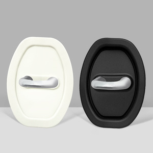 Couverture de protection en silicone pour serrures de porte de voiture, coussin silencieux et amortissant, universel et épaissi - Product Image 1