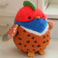 Mini porte-clés doux peluche oiseau jouet longue peluche Animal sauvage Collection pingouin perroquet martin-pêcheur Toucan moineau avec base magnétique