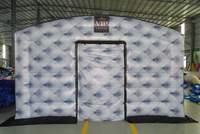 Tente gonflable en tissu Oxford, personnalisée, pour fête, discothèque, VIP, couleurs gris, argent, 1 pièce