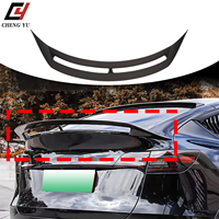 Aileron de coffre arrière pour Tesla Model Y 2018-2024, en ABS noir brillant ou aspect fibre de carbone, extension de becquet, kit carrosserie