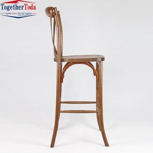 Silla de Comedor Moderna de Madera Sólida para Hoteles, Restaurantes, Salas de Estar, Apartamentos, Estilo Lujoso, para Exteriores, con Respaldo Alto y Patas de Horquilla - Product Image 3