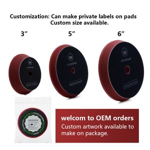 دائم <span class=keywords><strong>3</strong></span> بوصة وسادة رغوة إزالة دوامة تلميع السيارة قطع ضوء تلميع سيارة وسادة تلميع الإسفنج التلميع - Product Image 4