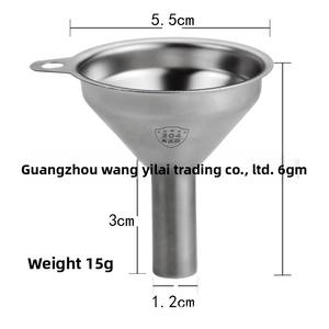 Yolecen grosir penuang minyak Skimmer <span class=keywords><strong>Mini</strong></span> 304 201 baja tahan karat rumah tangga kecil pembuat susu kedelai corong logam besar - Product Image 6