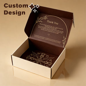 Boîte d'expédition pliable en carton ondulé, écologique, pour cosmétiques <span class=keywords><strong>et</strong></span> vêtements, avec logo personnalisé, meilleur prix, colorée, pour envoi postal - Product Image 1