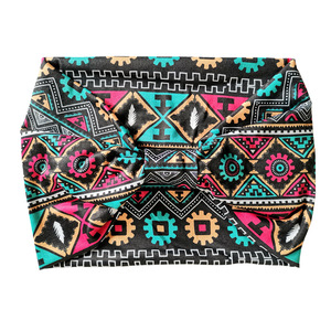 Accesorio para el Cabello Deportivo Elástico y Absorbente de Sudor con Estampado Bohemio de Nylon para Mujer, de Ala Ancha, para Uso Casual, Tiyo - Product Image 4