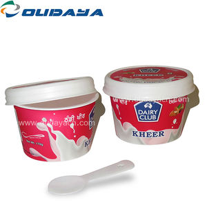 Tasse d'emballage pour yaourt, 50 pièces, gros pas cher, en plastique imprimé avec LOGO - Product Image 6