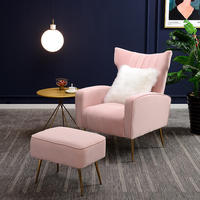 Canapé en velours nordique simple chaise de bureau d'hôtel canapé de luxe pas cher tissu doré ensemble moderne meubles sectionnels maison canapé salon