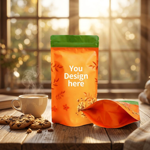 Factory Wholesale Standup Pouch <b>Bag</b> Resealable Ziplock Matt Finished Clear Window <b>Snack</b> Food Packaging Mylar Doypack <b>Bags</b> - Product Image 1