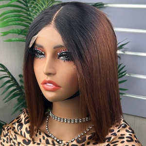 Perruque Bob de Haute Qualité SDD Super Double Drawn 4*4 en Cheveux Humains, Densité 200% - Product Image 3