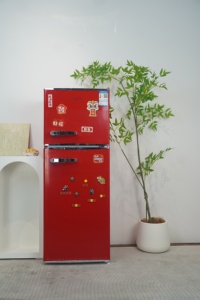 Refrigerador Eléctrico Retro Compacto de Doble Puerta MDFR120-RE, Sin Escarcha, Ahorro de Energía, Capacidad de 116L, Enfriamiento por Aire, para Hogar y Hotel - Product Image 3