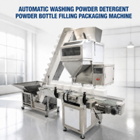 Machine de remplissage et d'emballage automatique de poudre à lessiver en bouteille