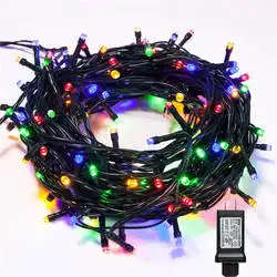 Nuovo design solar string lights series 4.5m 30 leds illuminato decorazioni natalizie luce di recinzione per decorazioni natalizie