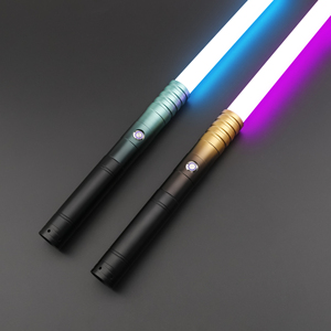 <span class=keywords><strong>Sabre</strong></span> <span class=keywords><strong>laser</strong></span> TXQSABER RGB Neopixel, 12 couleurs changeantes, 16 sons, lame à verrouillage FOC, poignée en métal, jouet lumineux efficace - Product Image 1