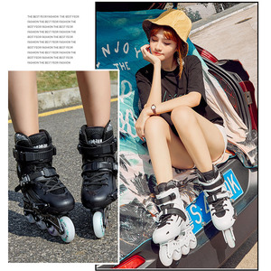 Vente en gros usine <span class=keywords><strong>Patins</strong></span> à roulettes professionnels en PP pour adultes débutants, unisexes, étudiants, chaussures <span class=keywords><strong>de</strong></span> patinage plates, commerce extérieur - Product Image 3