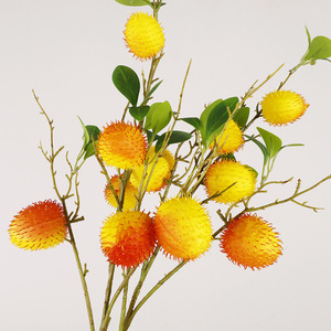 Caramelo Artificial de Frutas, Algodón de Azúcar, Hojas de Plástico Verdes, Tallo, Accesorios de Fotografía, Decoración del Hogar - Product Image 2