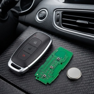 Clé Intelligente Heart Horse 433Mhz pour <span class=keywords><strong>Fiat</strong></span> <span class=keywords><strong>500X</strong></span>/Egea/Tipo 2016-2018, Coque Pliante de Remplacement, <span class=keywords><strong>Batterie</strong></span>, Lame SIP22, Noir 4 - Product Image 3