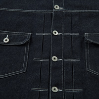 Fabricant de vestes en jean sur mesure avec boutons et tissu en coton vintage Vestes en jean pour hommes