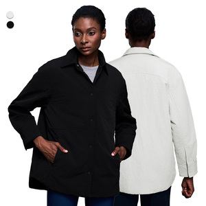 D25123 <span class=keywords><strong>camicia</strong></span> con risvolto caldo con tasche ampio cappotto <span class=keywords><strong>donna</strong></span> autunno e inverno <span class=keywords><strong>giacca</strong></span> Casual spessa - Product Image 4