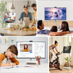 TV Portatile da 32 Pollici con Schermo Touch Screen su Ruote, Televisore Smart per Feste/Giochi/Lavoro - Product Image 2