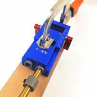 Ensembles d'outils de charpentier professionnels améliorés Système de gabarit de trou de poche oblique avec foret étagé Outils de menuiserie