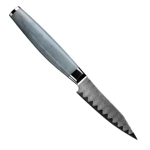 Нож для очистки овощей, 90 мм, высокое качество, 67 слоев, дамасская японская VG-10 сталь, акриловая ручка, инструменты для резки фруктов
