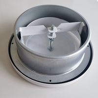 Grandaire Grille de ventilation ronde réglable en acier moderne, diffuseur d'air, vannes d'évacuation d'air