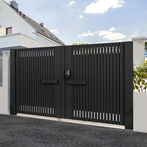 Modern <strong>Simple</strong> Style Courtyard Security Door Aluminum Alloy Sliding Garden Door For Rural Self-Built Aluminum Art Courtyard Door - Product Image 1