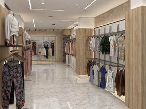 Plan de conception de l'aménagement de magasin de vêtements pour femmes et hommes, design d'aménagement général de l'intérieur de boutique - Product Image 6