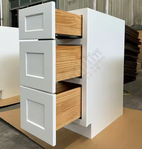 Armoires de cuisine compactes en bois massif MDF avec évier et robinet, charnières – Design moderne, couleur personnalisable, traitement de surface laqué - Product Image 4